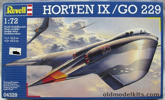 Revell 1/72 Horten IX / Gotha GO-229, 04329 plastic model kit